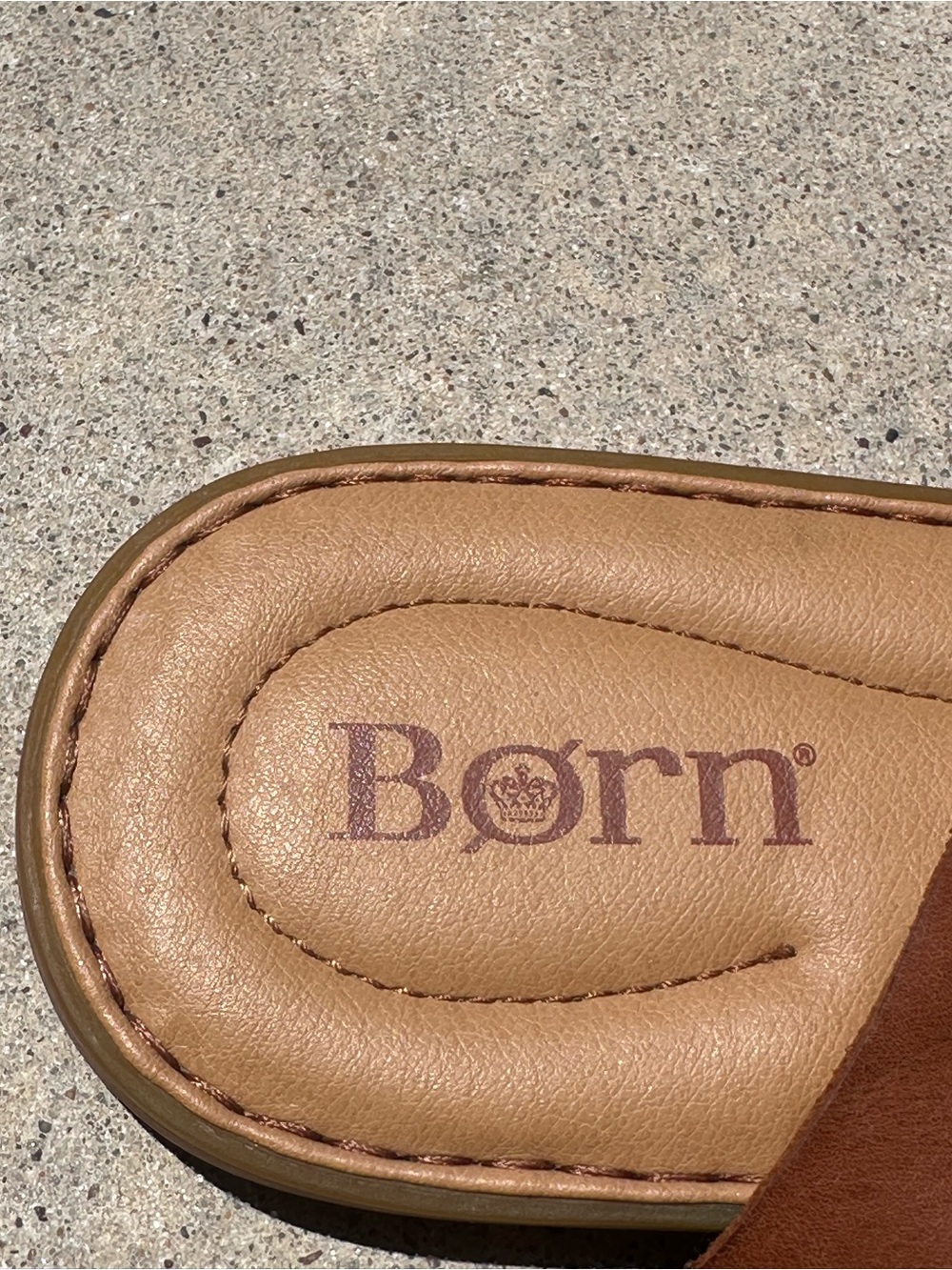 Born Inlet Slingback Sandals Women 10 M  Brown Leather Boho Comfort Flat B19 - Picture 11 of 12